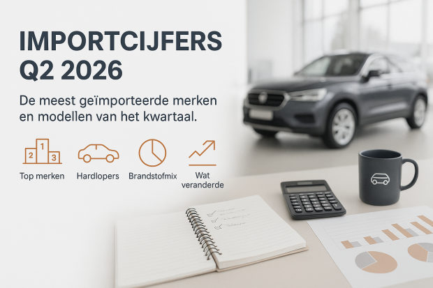 De meest geïmporteerde auto's bij Das Import in Q2 2026 