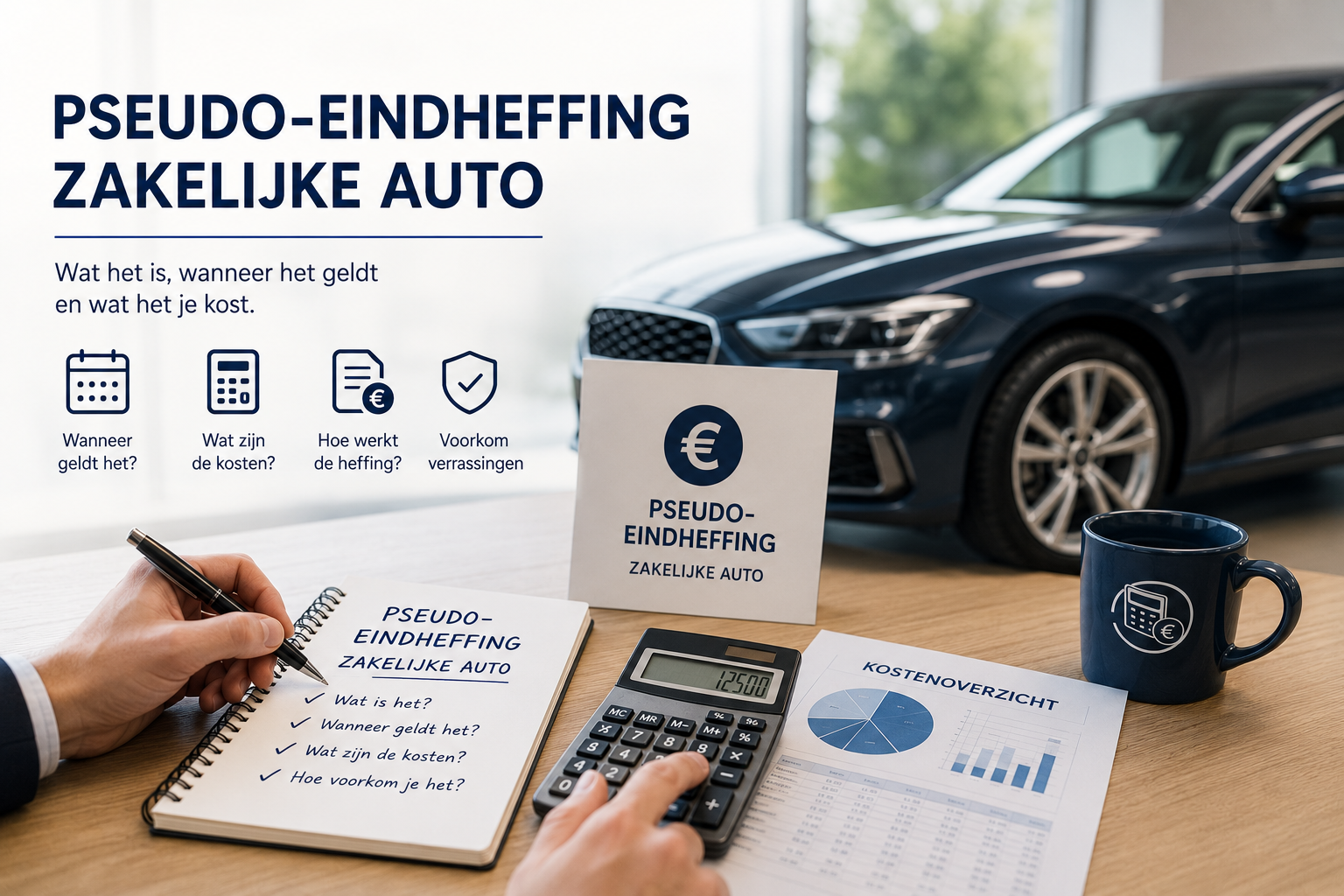 Zakelijke auto duurder door pseudo‑eindheffing 2027: zo voorkomt u dat