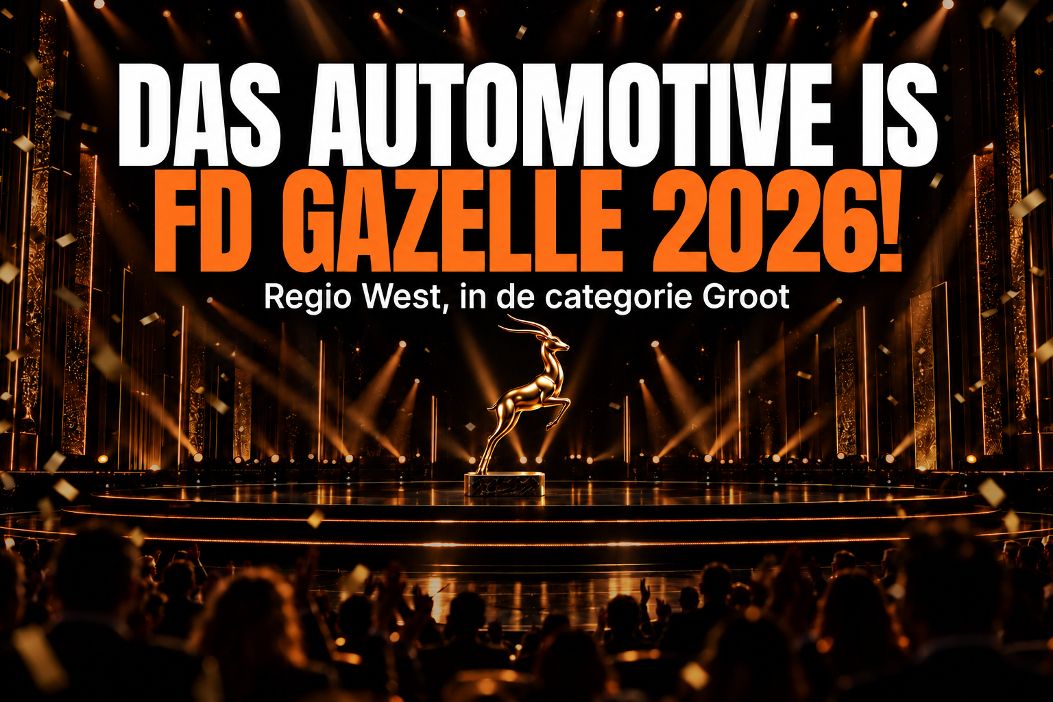 Zakelijke nieuwsvisual: Das Import is FD Gazelle 2026