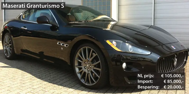 Recent ge&iuml;mporteerde Maserati